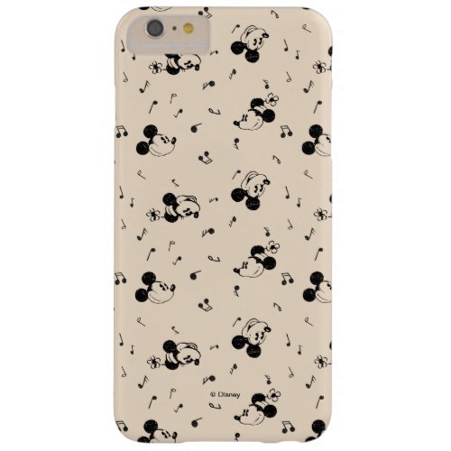 Vintage Mickey  Minnie Music Pattern Barely There iPhone 6 Plus Case
