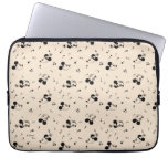 Vintage Mickey &amp; Minnie Music Pattern Laptop Sleeve
