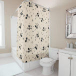 Vintage Mickey &amp; Minnie Music Pattern Shower Curtain