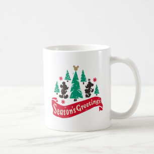 Vintage Mickey & Minnie   Season's Greetings Coffee Mug