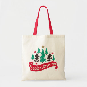 Vintage Mickey & Minnie Season's Greetings Tote Bag