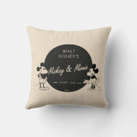 Classic Mickey, Distressed Throw Pillow, Zazzle