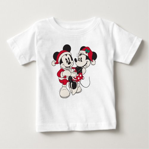 Vintage Mickey  Minnie  Warm  Cozy Baby T_Shirt