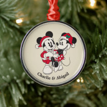 Vintage Mickey & Minnie | Warm & Cozy Metal Ornament