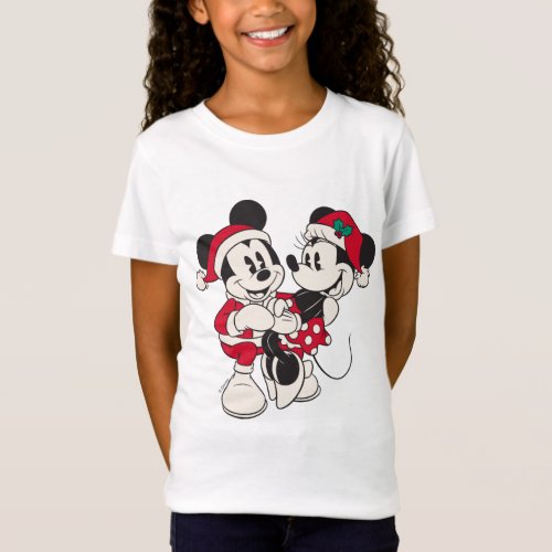 Vintage Mickey  Minnie  Warm  Cozy T_Shirt