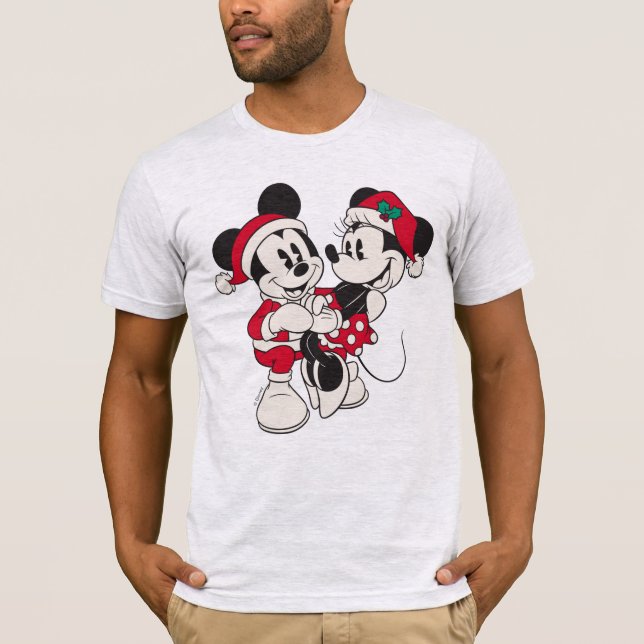 Vintage Mickey & Minnie | Warm & Cozy T-Shirt (Front)