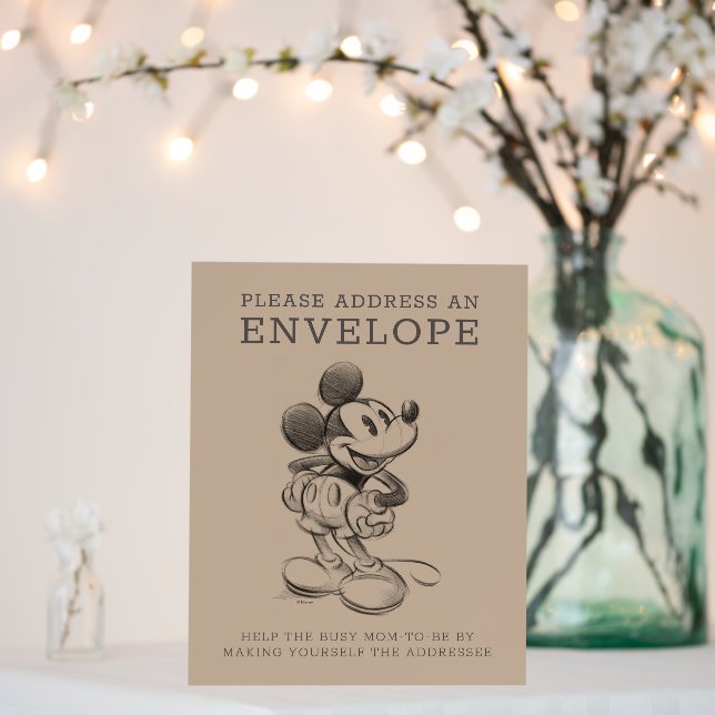 Vintage Mickey Mouse Baby Shower Foam Board (In Situ (Wedding))