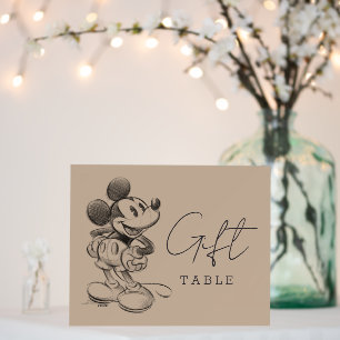 Vintage Mickey Mouse Baby Shower Foam Board