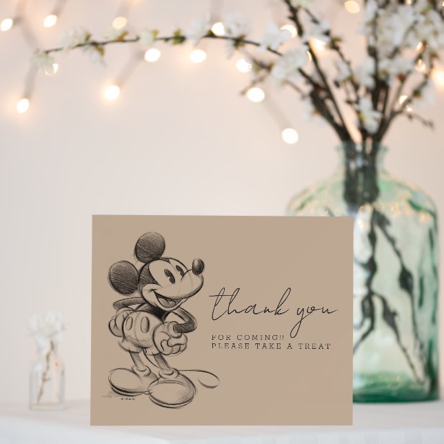 Vintage Mickey Mouse Baby Shower Foam Board (In Situ (Wedding))