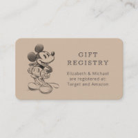 Vintage Mickey Mouse | Baby Shower Gift Registry