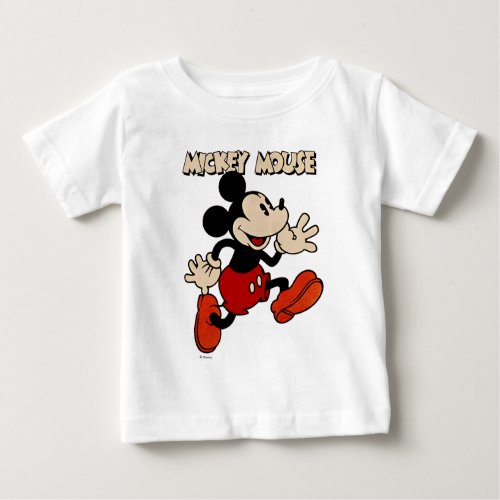 Vintage Mickey Mouse Baby T_Shirt