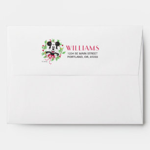 Vintage Mickey Mouse   Christmas Wreath Envelope