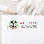 Vintage Mickey Mouse | Christmas Wreath Label<br><div class="desc">Look out for Mickey Mouse as he makes a guest appearance this Christmas on this classic graphic. A fan favorite for kids and adults alike.</div>