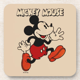 Vintage mickey mouse retro coasters