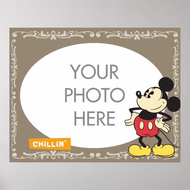 Vintage Mickey Mouse Customizable Poster (Front)