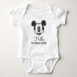 Vintage Mickey Mouse Dad to Be Baby Shower Bodysuit