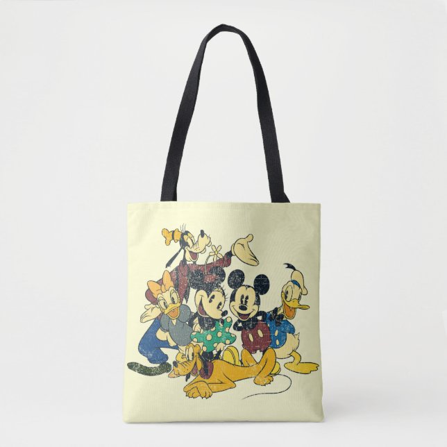 Vintage Mickey Mouse & Friends 2 Tote Bag (Front)