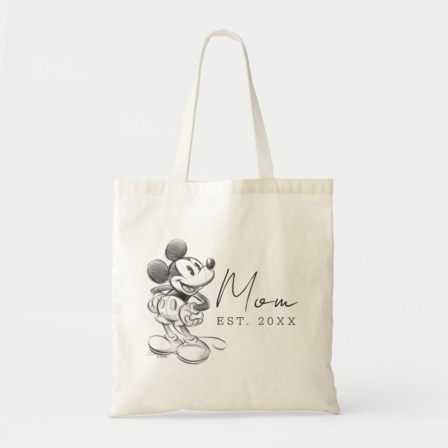 Vintage Mickey Mouse Mom Tote Bag (Front)