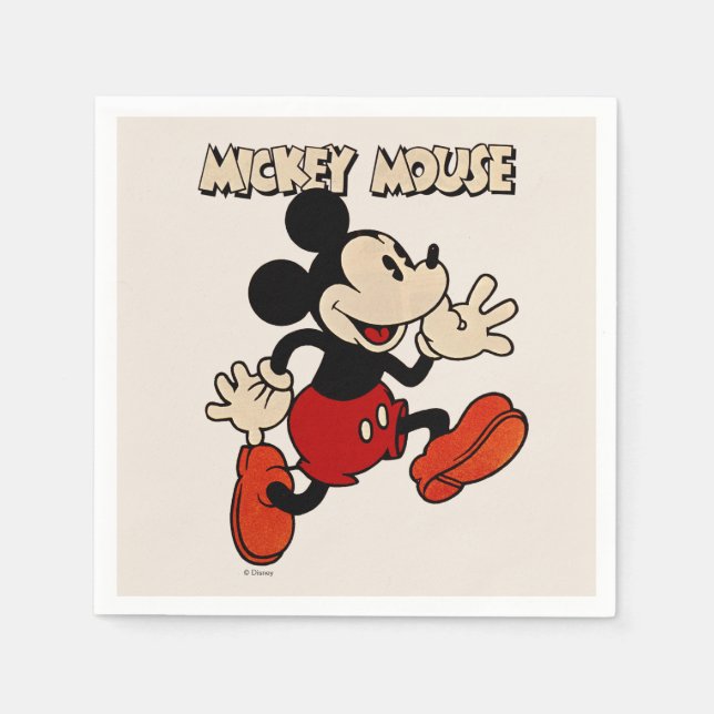 Vintage Mickey Mouse Napkins (Front)
