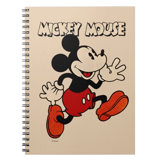 Vintage Mickey Mouse Notebook (Front)