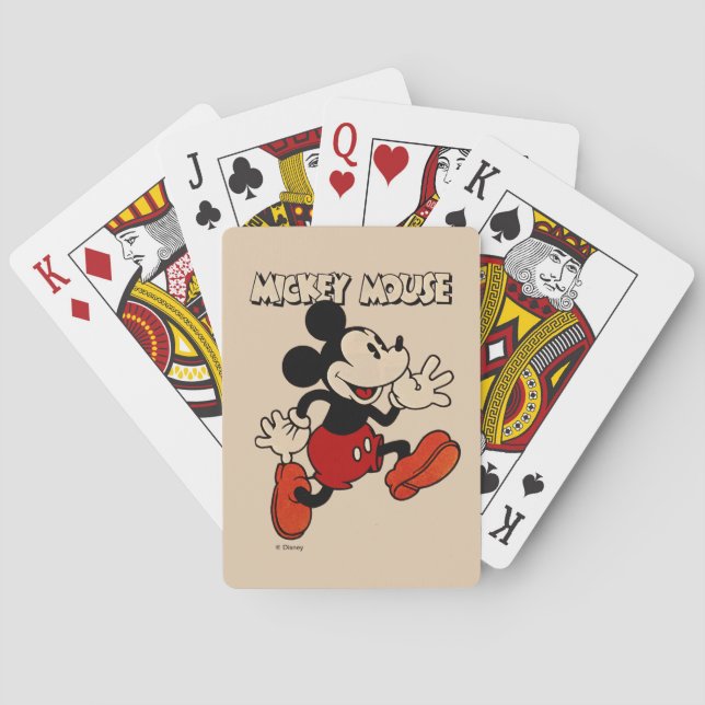Vintage Mickey Mouse Playing Cards (Back)