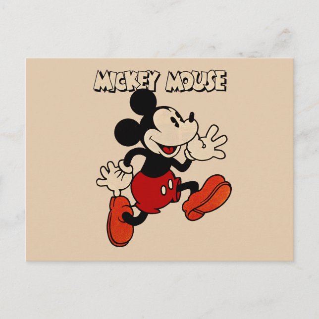 Vintage Mickey Mouse Postcard (Front)