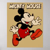 Vintage Mickey Mouse Poster
