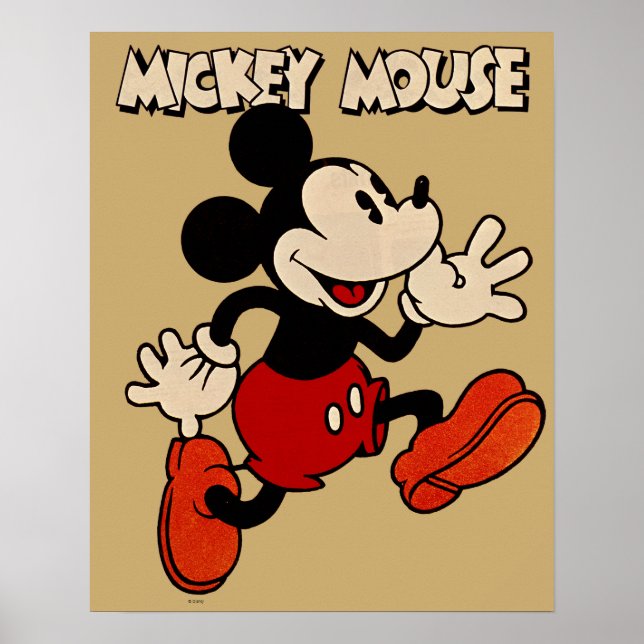 Vintage Mickey Mouse Poster (Front)