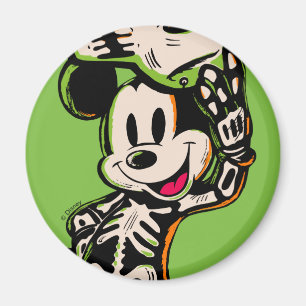 Vintage Mickey Mouse Skeleton Costume Magnet