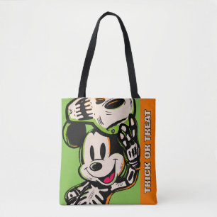 Vintage Mickey Mouse Skeleton Costume Tote Bag