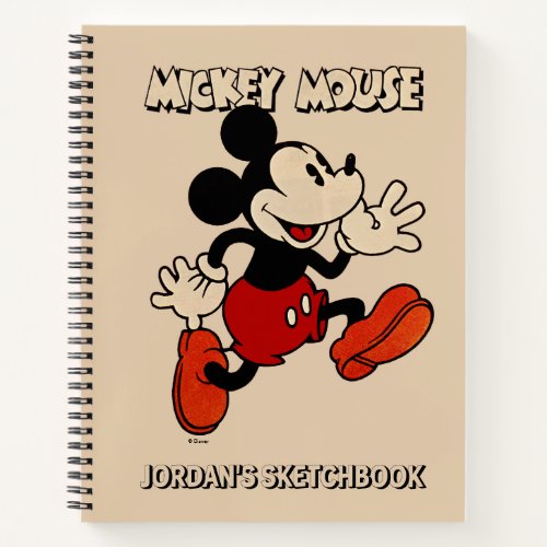 Vintage Mickey Mouse Sketch Notebook