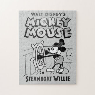 Vintage Mickey Mouse Steamboat Willie Jigsaw Puzzle