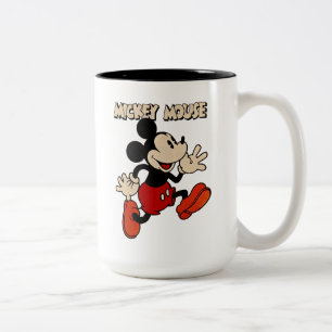 Vintage Mickey Mouse Two-Tone Coffee Mug