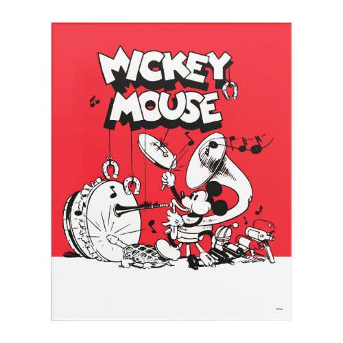 Vintage Mickey Silly Insturments Acrylic Print