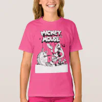 Vintage Mickey & Minnie, Warm & Cozy T-Shirt, Zazzle