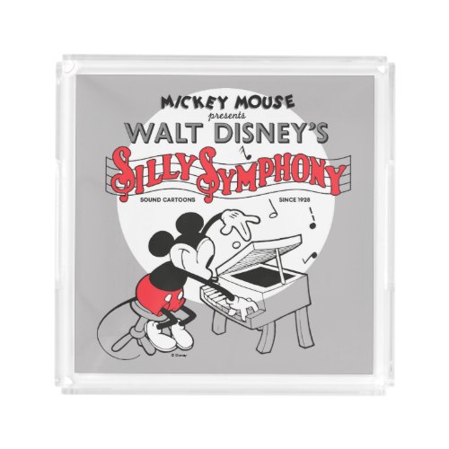 Vintage Mickey Silly Symphony Acrylic Tray