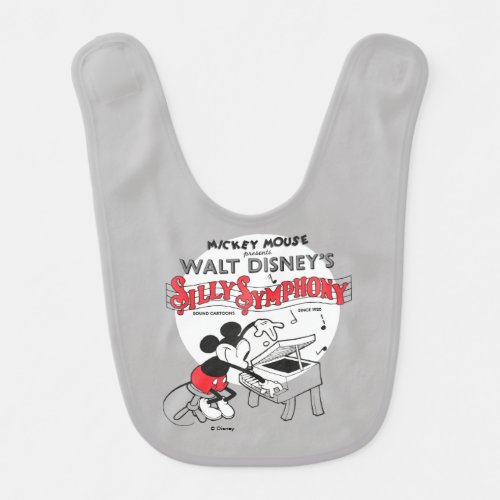 Vintage Mickey Silly Symphony Baby Bib