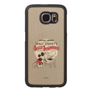 Vintage Mickey Silly Symphony Carved Wood Samsung Galaxy S6 Case