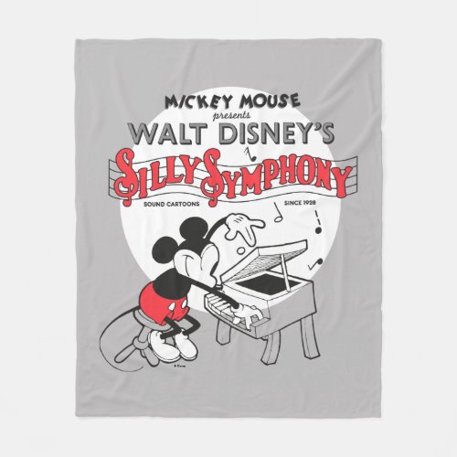 Vintage Mickey Silly Symphony Fleece Blanket