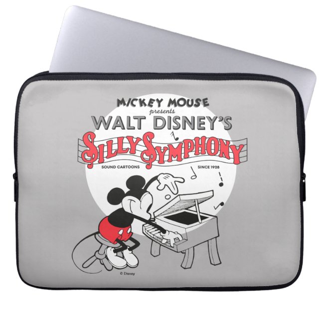 Vintage Mickey Silly Symphony Laptop Sleeve (Front)