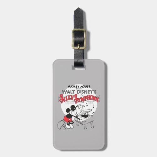 Vintage Mickey Silly Symphony Luggage Tag