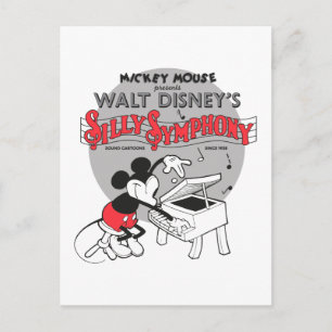 Vintage Mickey Silly Symphony Postcard
