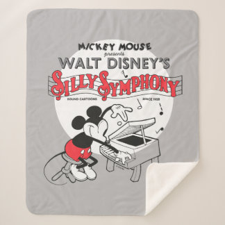 Vintage Mickey Silly Symphony Sherpa Blanket