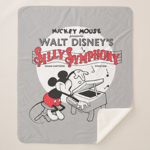 Vintage Mickey Silly Symphony Sherpa Blanket