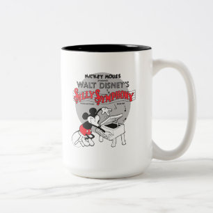 Vintage Mickey Silly Symphony Two-Tone Coffee Mug