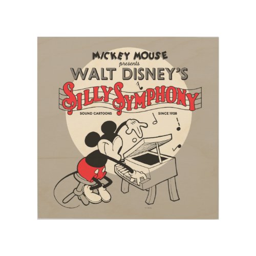 Vintage Mickey Silly Symphony Wood Wall Decor