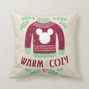 Vintage Mickey Warm & Cozy Throw Pillow