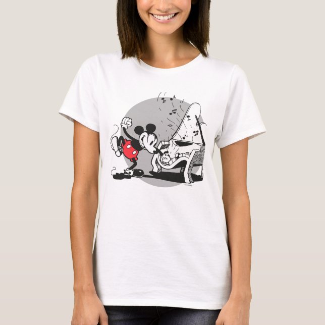Vintage Mickey WIth Piano T-Shirt (Front)