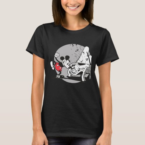 Vintage Mickey WIth Piano T_Shirt