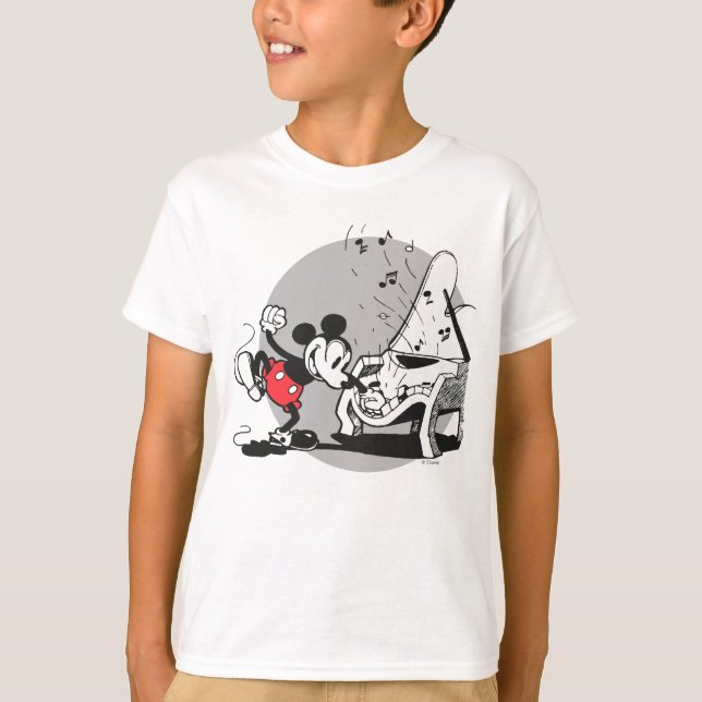 Vintage Mickey WIth Piano T-Shirt (Front)